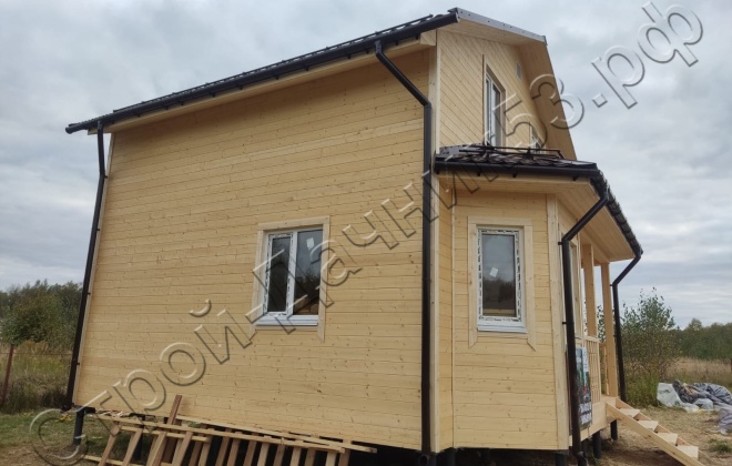 3 Каркасный дом Д-9, 7х7м, 89 М², Московская область, Раменский район, СНТ «ИС Базис» (36)